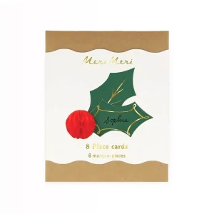 Holly Honeycomb Place Cards by Meri Meri