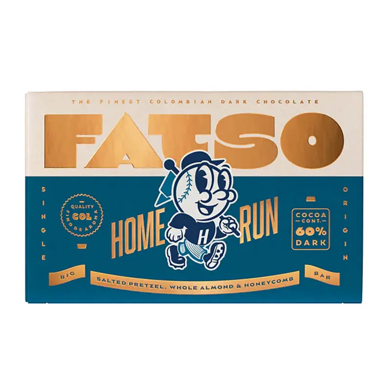Home Run 60% Dark Chocolate Bar by Fatso