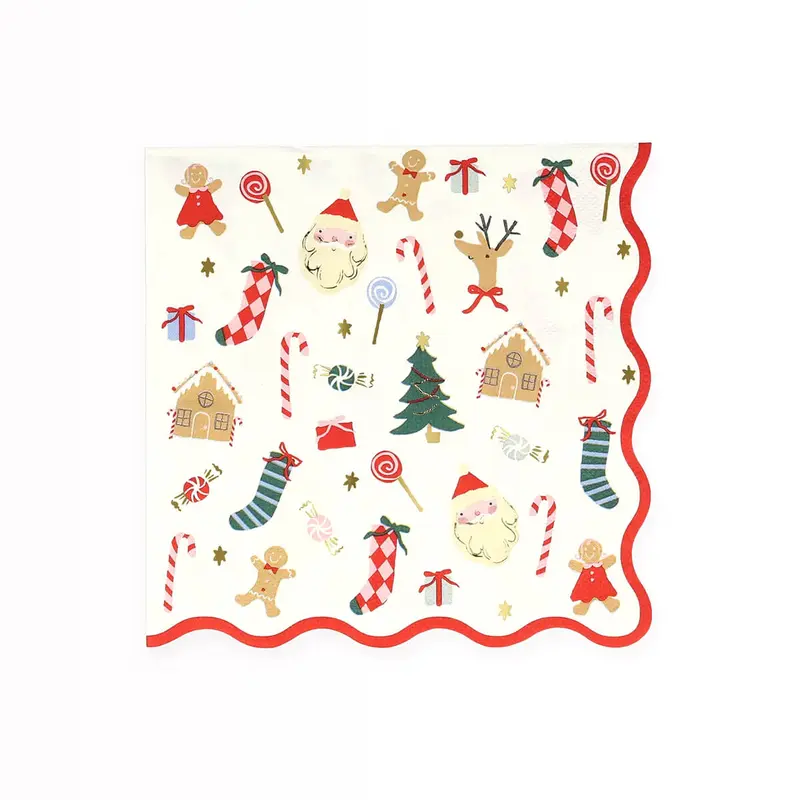 Jolly Christmas Large Napkins by Meri Meri