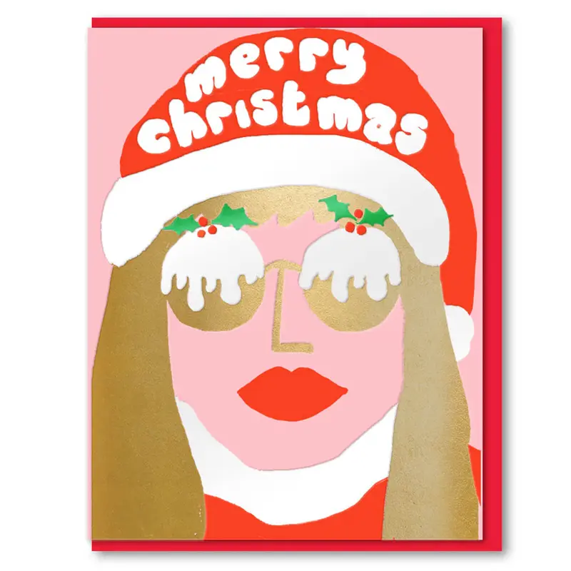 Joyful Miss Christmas Greetings Card by 1973