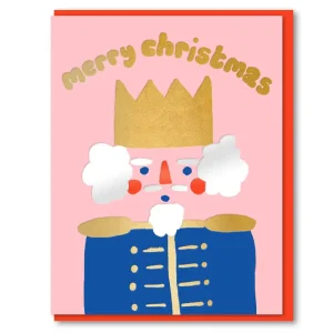 Joyful Nutcracker King Christmas Greetings Card by 1973