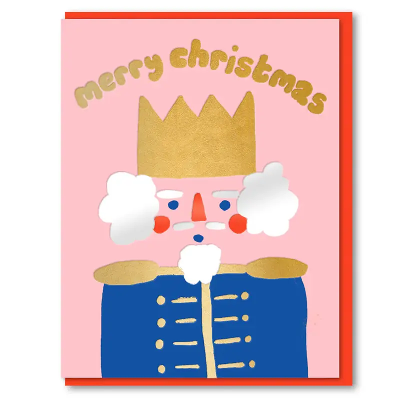 Joyful Nutcracker King Christmas Greetings Card by 1973
