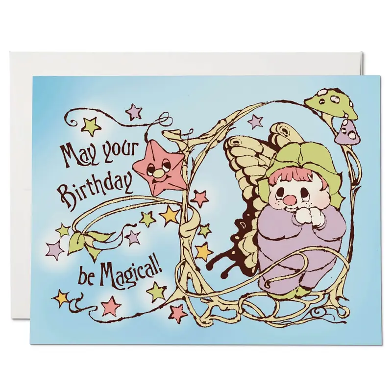 Magical Birthday Wishes Greetings Card by Red Cap Cards