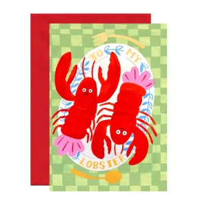 My Lobster Greetings Card by Ickaprint