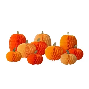 Pumpkin Honeycomb Decorations by Meri Meri