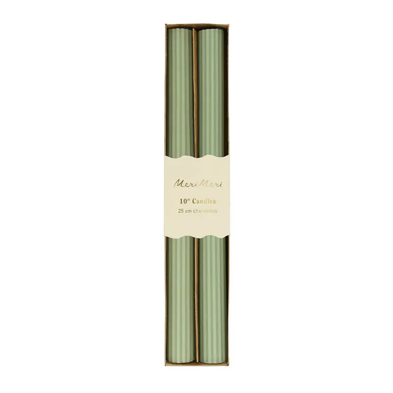 Sage Green Table Candles by Meri Meri
