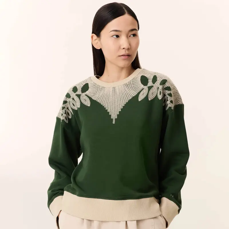 Siena Sweatshirt in Leaf by Leon & Harper