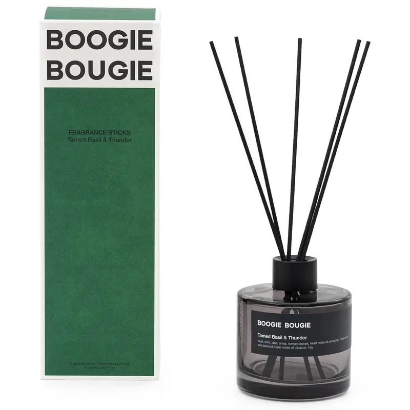 Tamed Basil & Thunder Fragrance Sticks by Boogie Bougie
