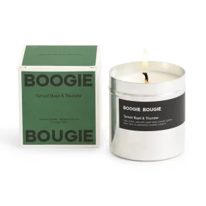 Tamed Basil & Thunder Fragranced Candle by Boogie Bougie