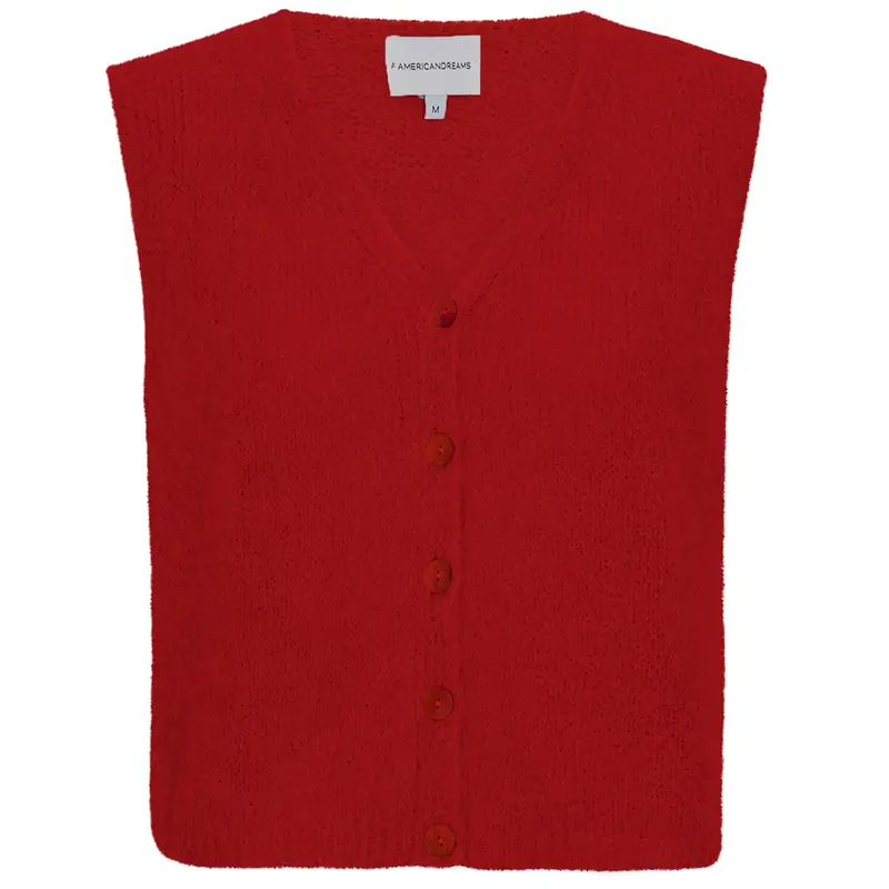 Telma Vest in Lipstick Red by Americandreams