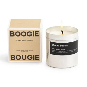 Tonka Bean & Myrrh Fragranced Candle by Boogie Bougie
