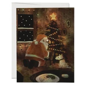 Twinkling Lights Christmas Greetings Card by Red Cap Cards