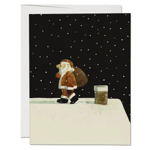 Up On The Housetop Christmas Greetings Card by Red Cap Cards