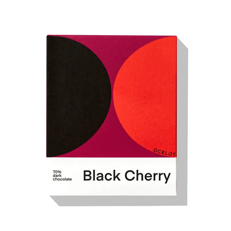Black Cherry 70% Dark Chocolate Bar by Ocelot