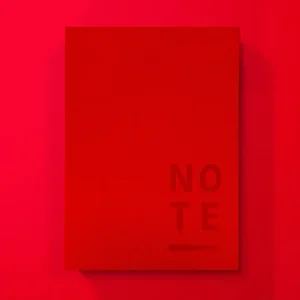 Blank Canvas Notepad in Red by 1973