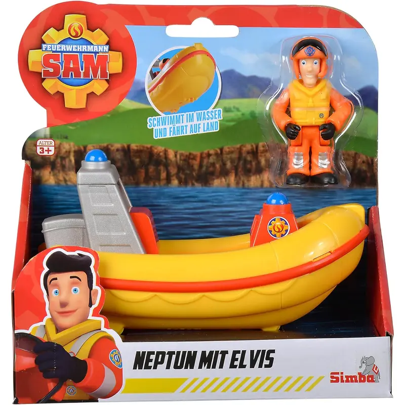 Fireman Sam Junior Neptune With Elvis Figure