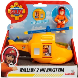 Fireman Sam Junior Wallaby 2 With Krystyna Figure