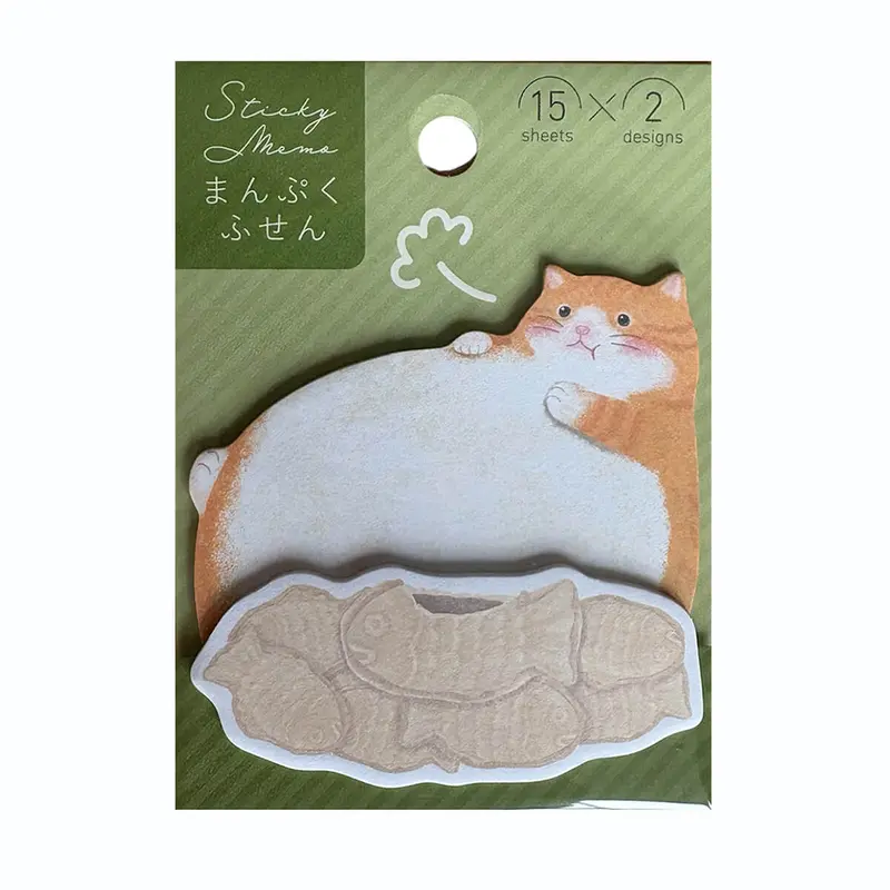 Greedy Ginger Cat Sticky Notes by Gakken Japan
