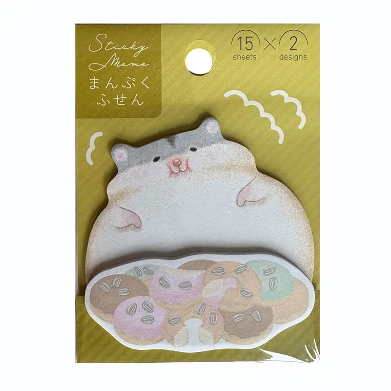 Greedy Hamster Sticky Notes by Gakken Japan