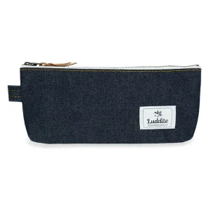 Gusset Pencil Pouch in Okayama Denim by Luddite
