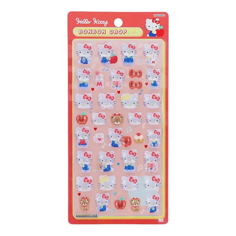 Hello Kitty Apple Bonbon Drop Seal Stickers by Sun-Star Japan