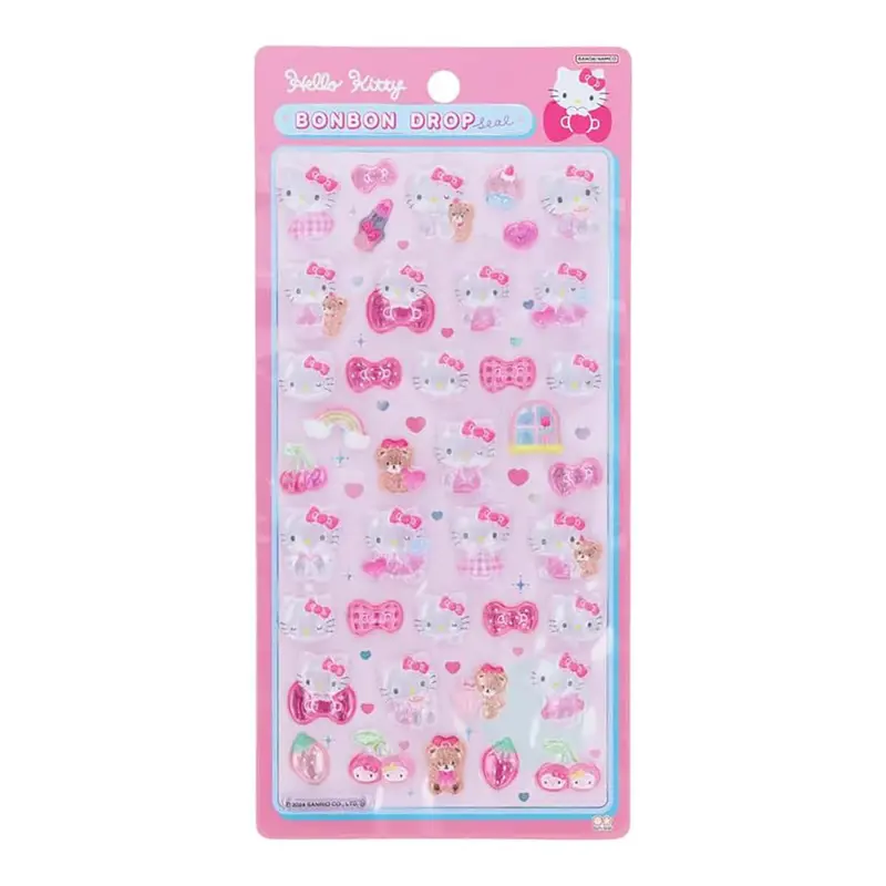 Hello Kitty Bow Bonbon Drop Seal Stickers by Sun-Star Japan