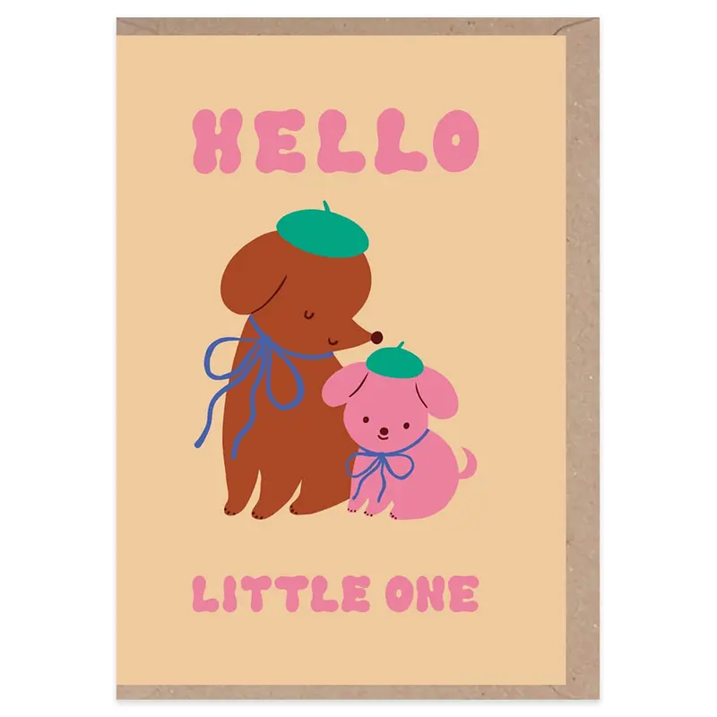 Hello Little One Greetings Card by Rumble Cards