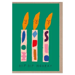 Hip Hip Hooray Birthday Greetings Card by Rumble Cards