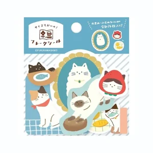 Hungry Cat Stickers by Furukawa Japan