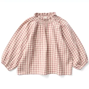 Imelda Blouse in Gingham / Cherry by Soor Ploom