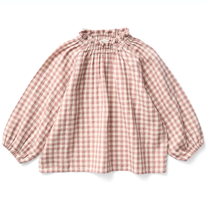 Imelda Blouse in Gingham / Cherry by Soor Ploom