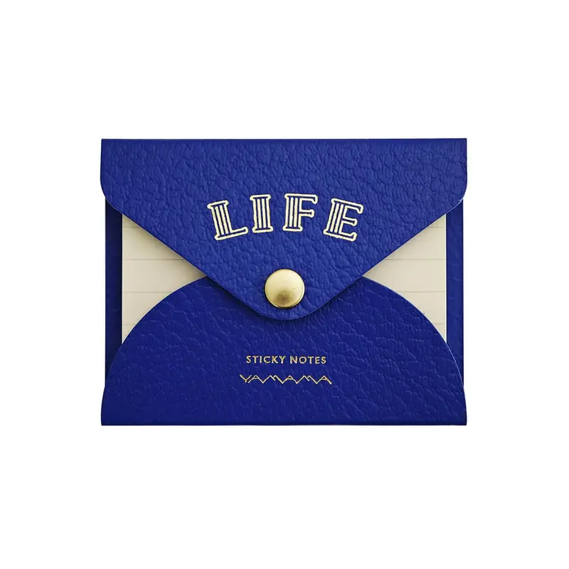 Life x Yamama Sticky Notes With Cover in Blue by Life Japan