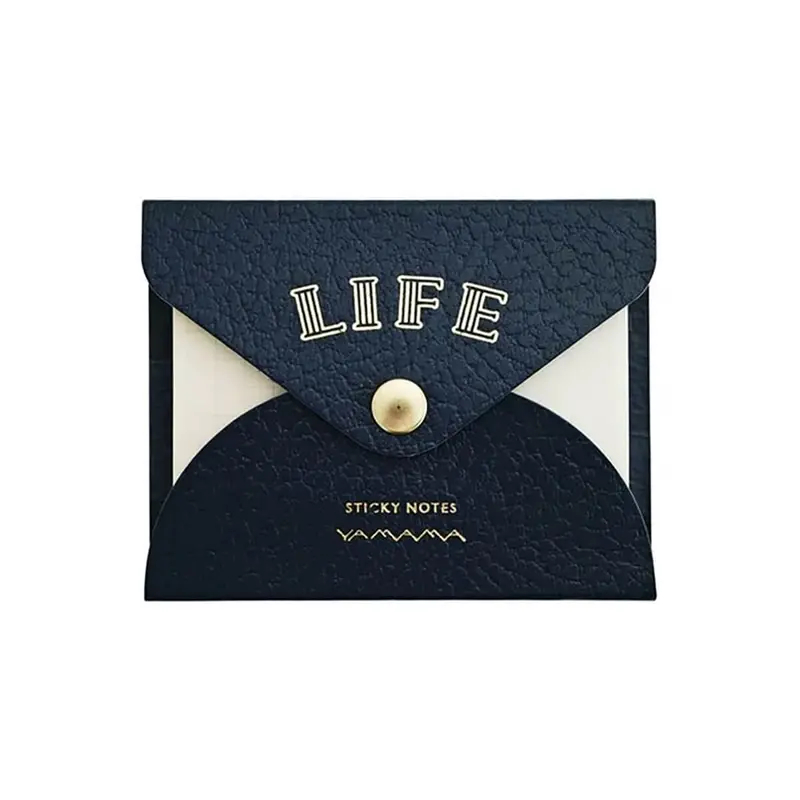 Life x Yamama Sticky Notes With Cover in Navy by Life Japan
