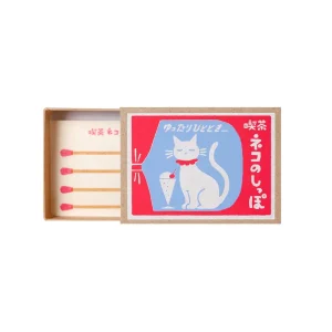 Matchbox Note Paper Set Soda Cat by Furukawa Japan