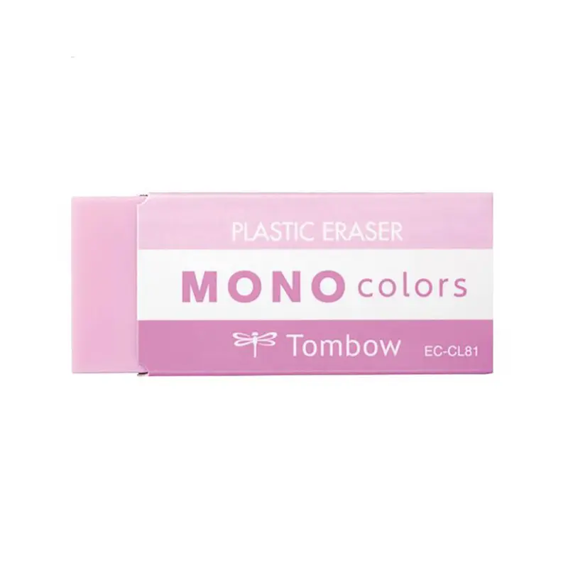 Mono Colors Plastic Eraser in Pink by Tombow