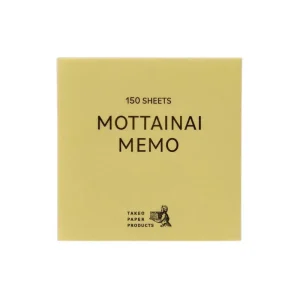 Mottainai Memoblock Number 17 by Takeo Paper Products Japan