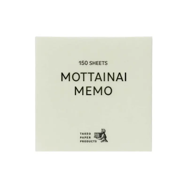 Mottainai Memoblock Number 18 by Takeo Paper Products Japan
