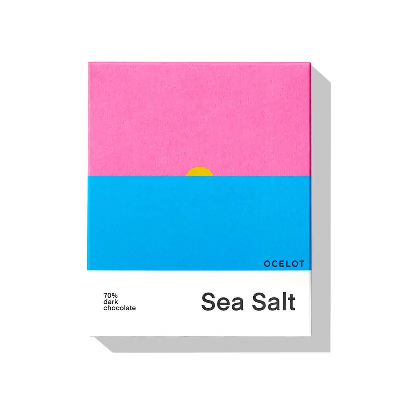 Sea Salt 70% Dark Chocolate Bar by Ocelot
