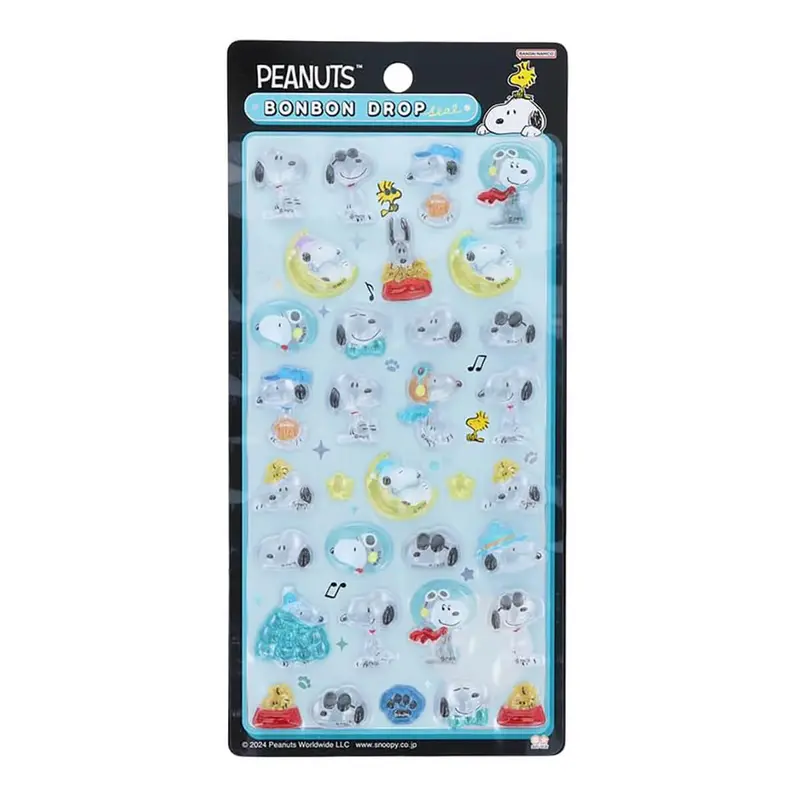Snoopy & Woodstock Bonbon Drop Seal Stickers by Sun-Star Japan