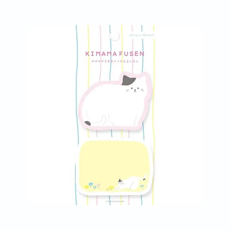 Stretching Cat Sticky Notes by Furukawa Japan