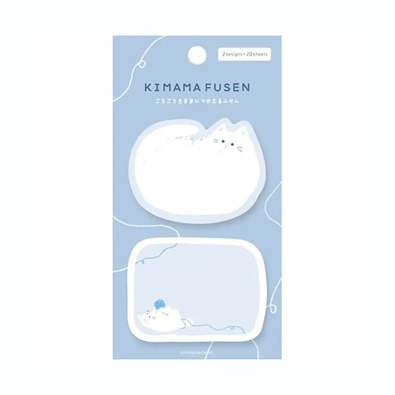 Thoughtful Cat Sticky Notes by Furukawa Japan