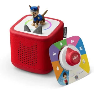 Tonies Toniebox 2 Sunset Red Play Set with Paw Patrol Chase
