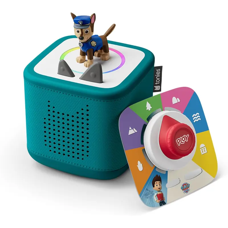 Tonies Toniebox 2 Tropical Teal Play Set with Paw Patrol Chase