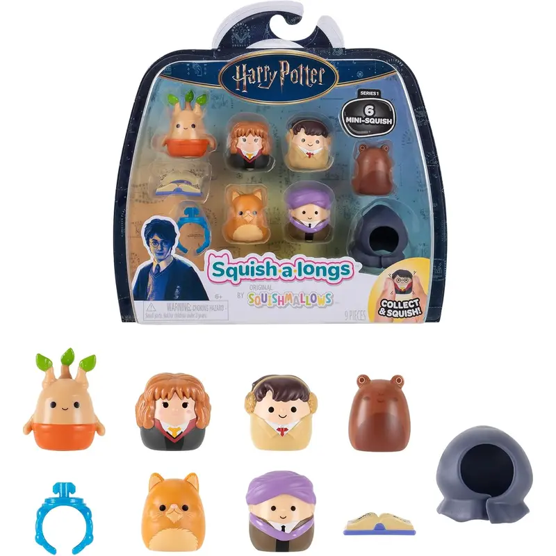 Squishalongs Harry Potter Clip-a-longs 6 Figure Pack Style 1