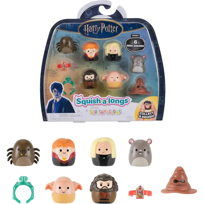 Squishalongs Harry Potter Clip-a-longs 6 Figure Pack Style 2