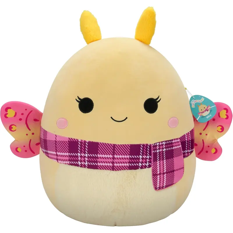 Squishmallows 20" Miry Yellow Moth with Pink Scarf