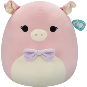 Squishmallows 20" Pink Pig with Purple Bow Tie