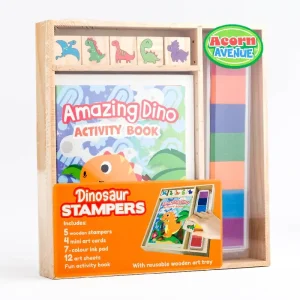 Wooden Stamper Set: Dinosaurs
