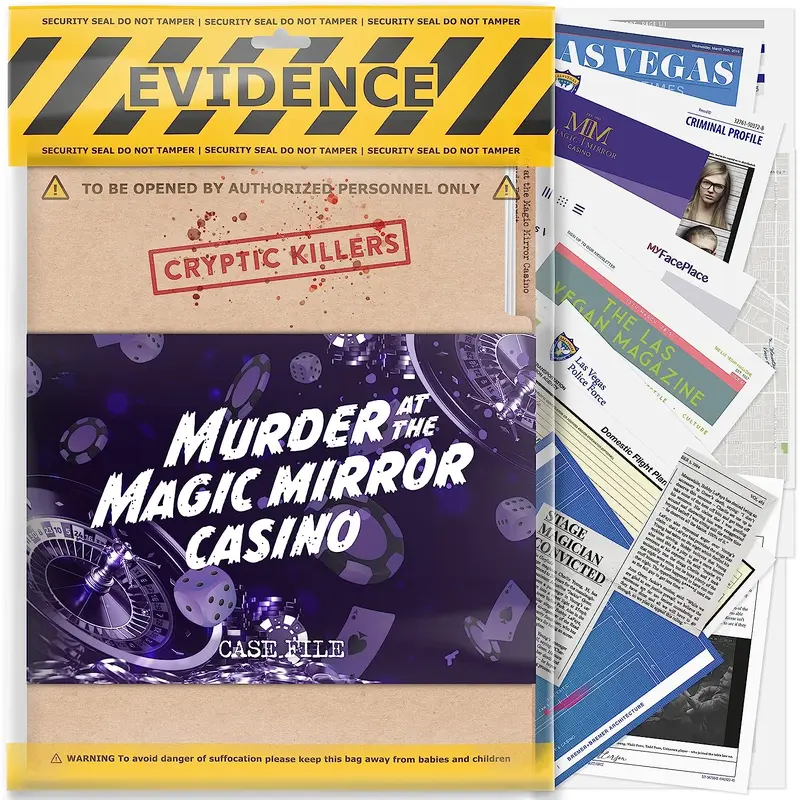 Cryptic Killers - Murder at the Magic Mirror Casino Case File