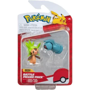 Pokemon Chespin + Bedlum Battle Figure